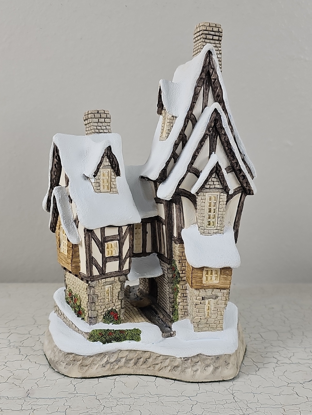 🏰 Vintage 1991 David Winter Cottage Fred’s Home Christmas Special COA & Box